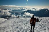 Salita da Oneta a Cima Grem su un percorso già ben innevato e tracciato da molti scialpinisti sabato 4 dicembre 2010 - FOTOGALLERY